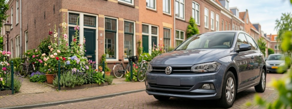 Volkswagen in een wijk