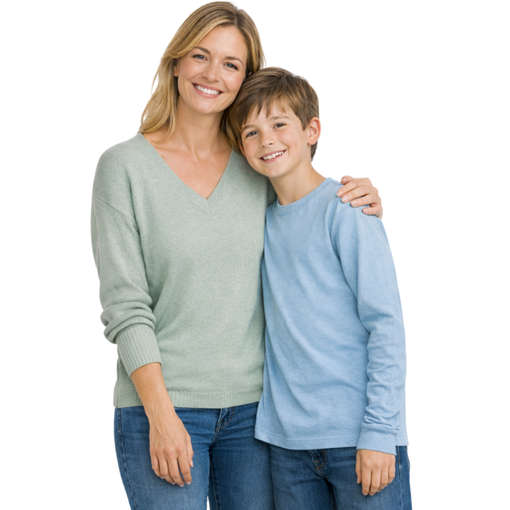 Alleenstaande moeder met kind